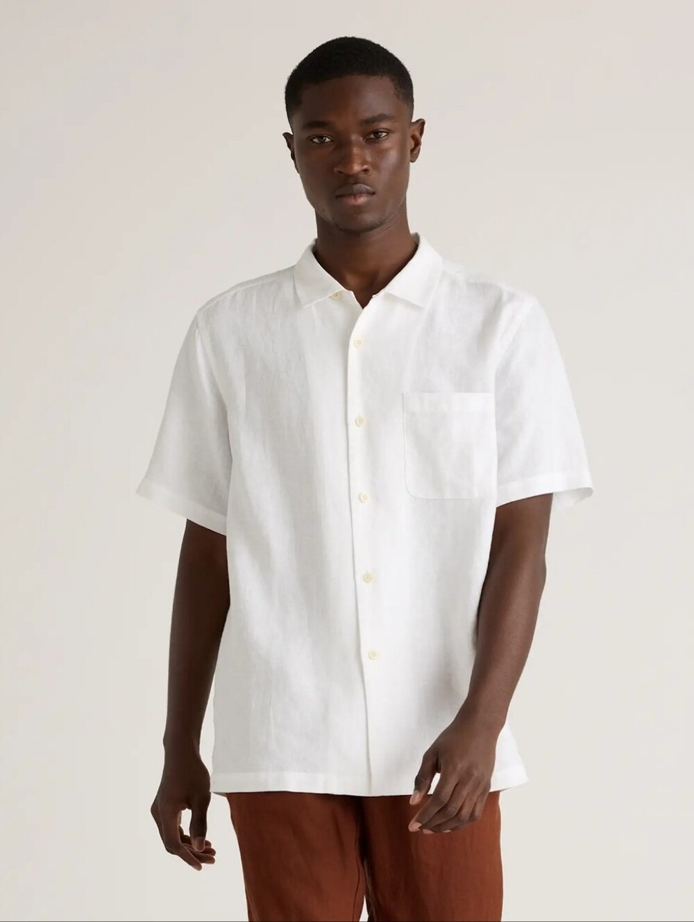 NWT Quince Mens European Linen Camp Shirt